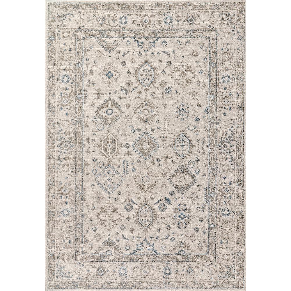 Dynamic Rugs 6012 Eclectic 2.2X7.7 Area Rug - Cream/Multi